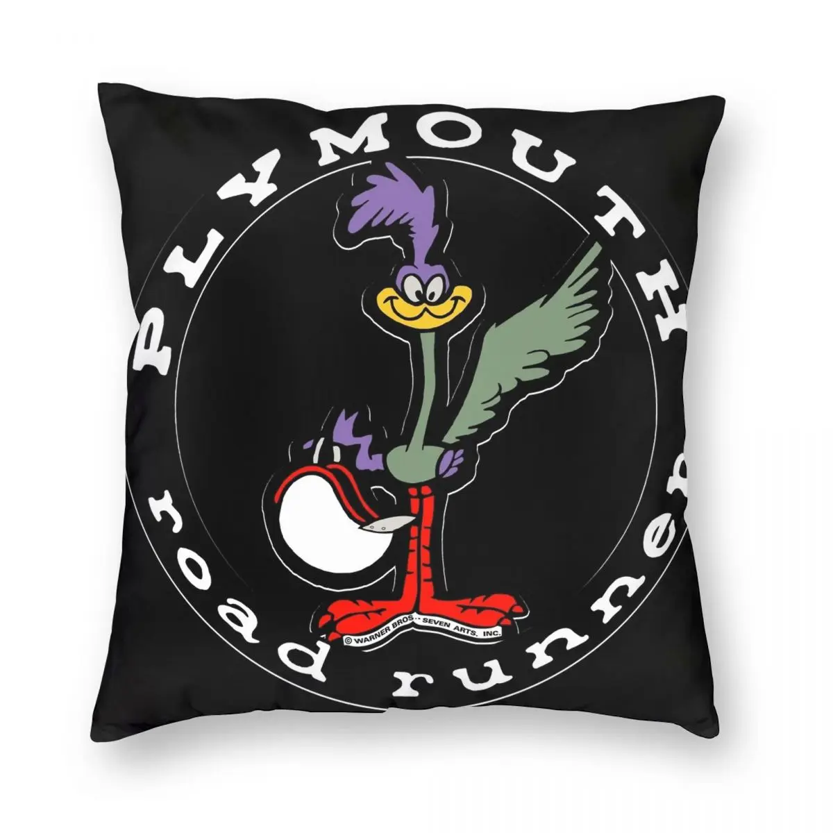 Plymouth Roadrunner Bird Roadrunner Pillowcase Polyester Linen Velvet Creative Zip Decor Throw Pillow Case Room Cushion Cover view 5