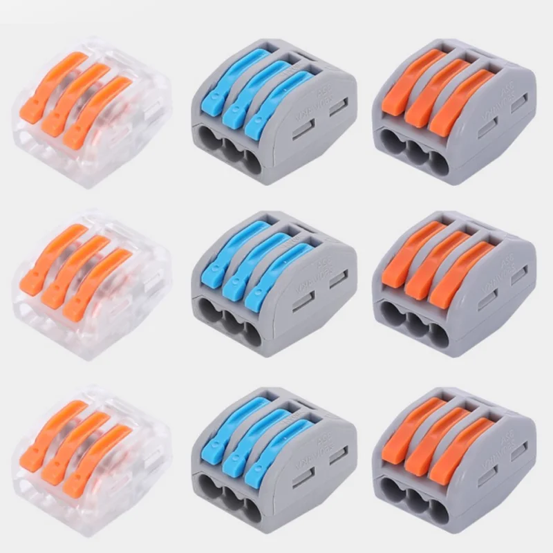 ELEWIND 3PIN multi-functional universal wire connector quick terminal soft and hard parallel home office wiring special