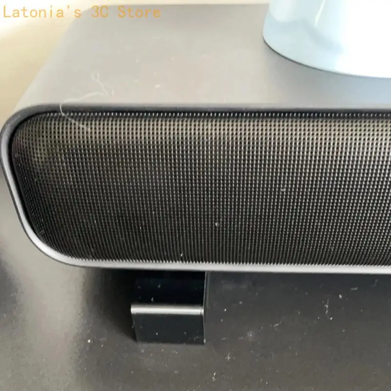 Kunststoff-Desktop-Lautsprecher-Halterungspaar mit Frontlippe für den Schreibtischgebrauch X3UB – Detail 5
