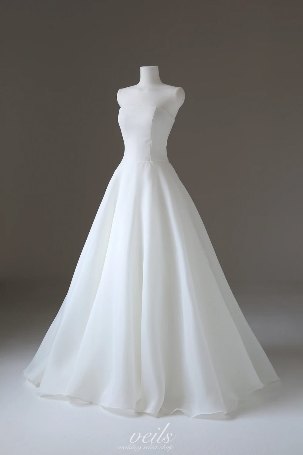 OLOEY Simple White Wedding Dress Strapless A-Line Bridal Gown Elegant Korean Style Backless Civil Evening Dresses Vestidos
