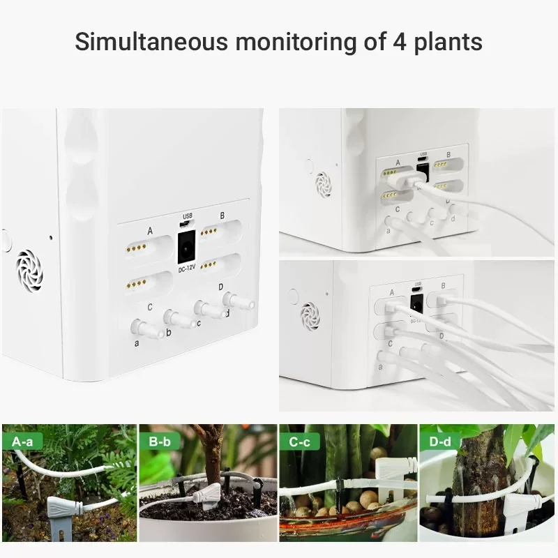 Imagem -04 - Growcube Smart Plant Watering System Rega Automática Inteligente com Dados de Plantas App Control For Garden 1.5l