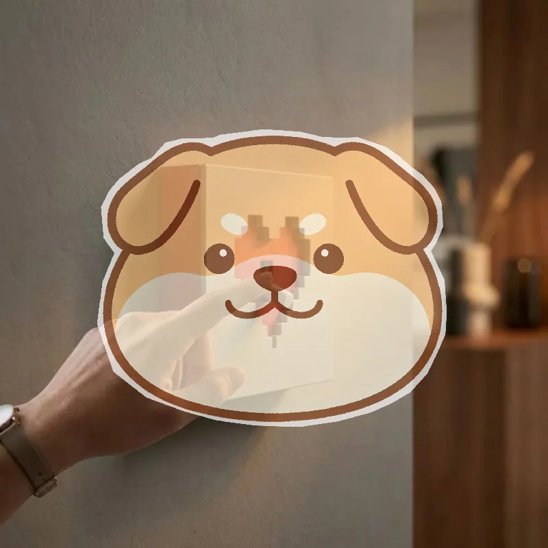 Pixel Heart Light Switch Cover 3D No Drill Installation Wall Switch Panel Protective Frame for Rental Apartment Dorm Decor