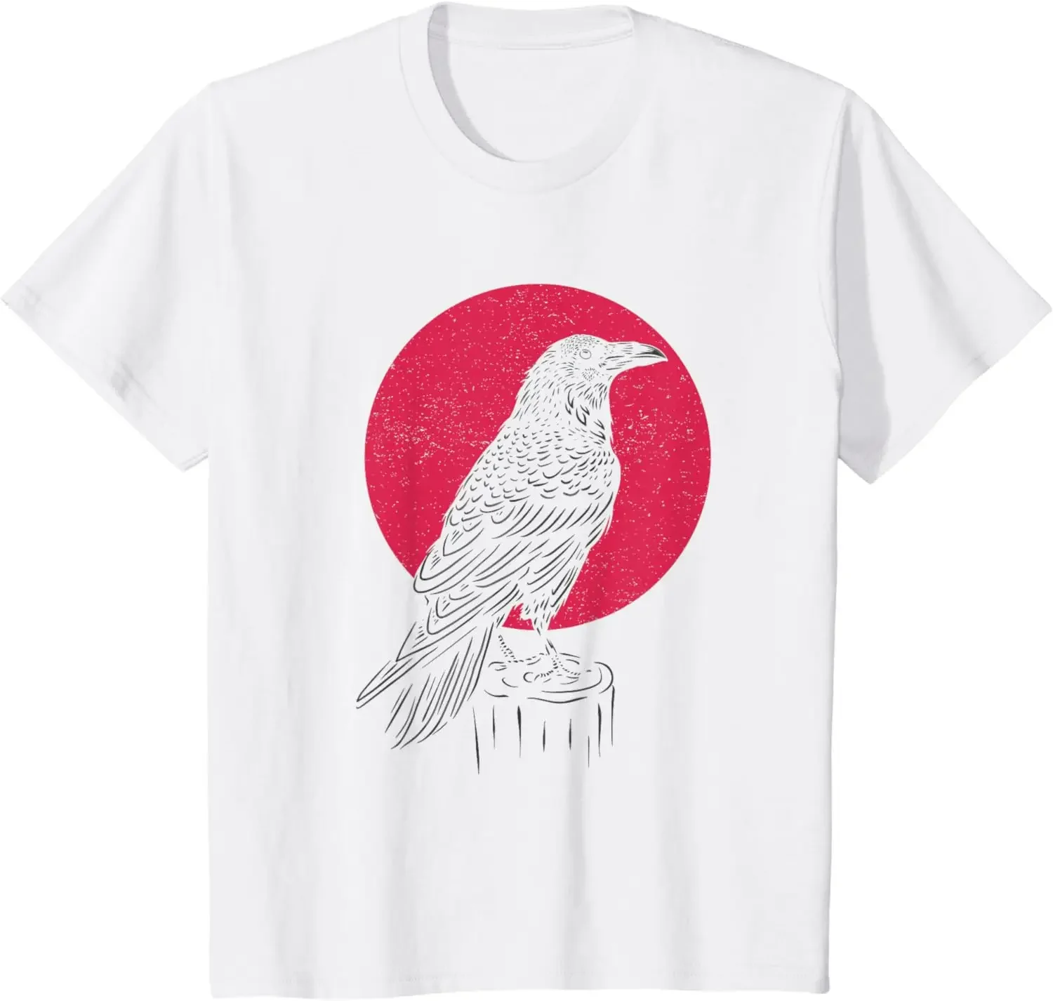 Arrival fashion heavyweight Hot Sale  Raven T Shirt Crow Witchcraft Occult Pagan Crow Lover Men Clothing T Shirts for Men