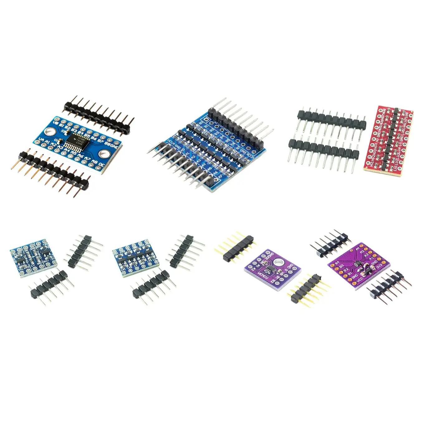 5V-3V IIC UART SPI, usw. 2-Kanal-, 4-Kanal-, 8-Kanal-Pegelumwandlungsmodul, Hochgeschwindigkeits-Vollduplex, bidirektional – Detail 2