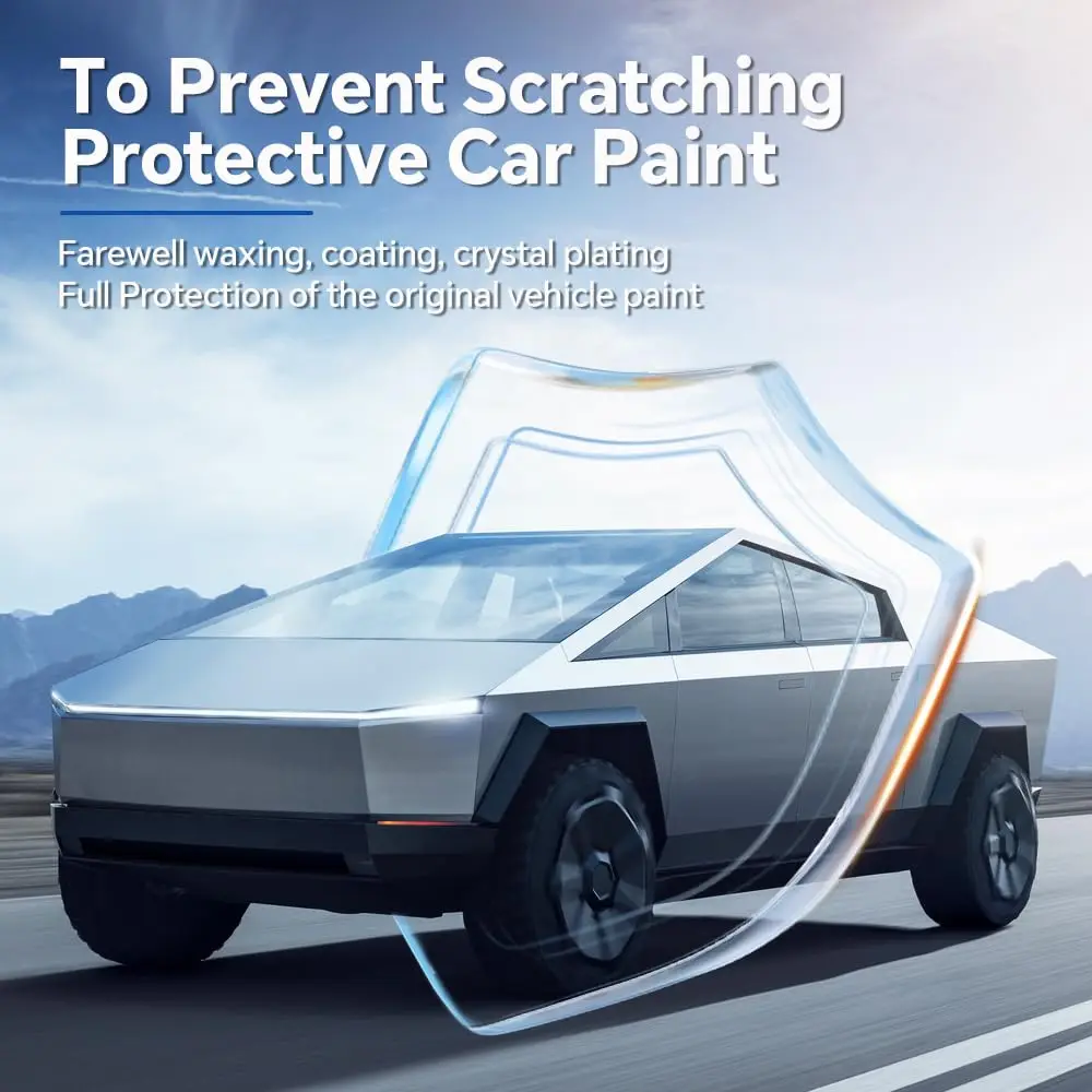 

8.5Mil TPU Scratch-resistant Matte Clear Paint Protection Film For Tesla Cybertruck 2024 2025 Body Transparent Bra Per-cut PPF