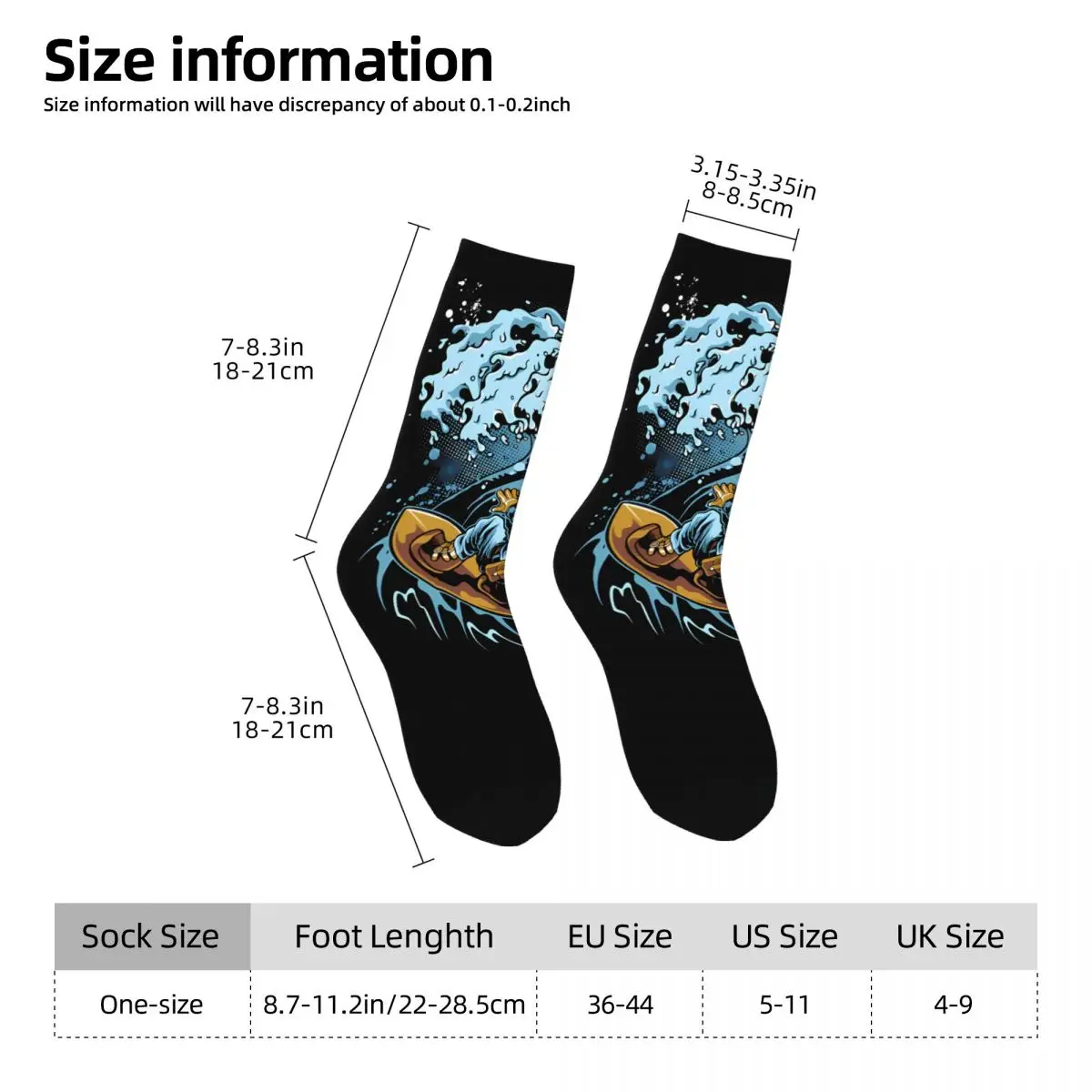 Deep Diving Helmet Sock Printed Man Polyester