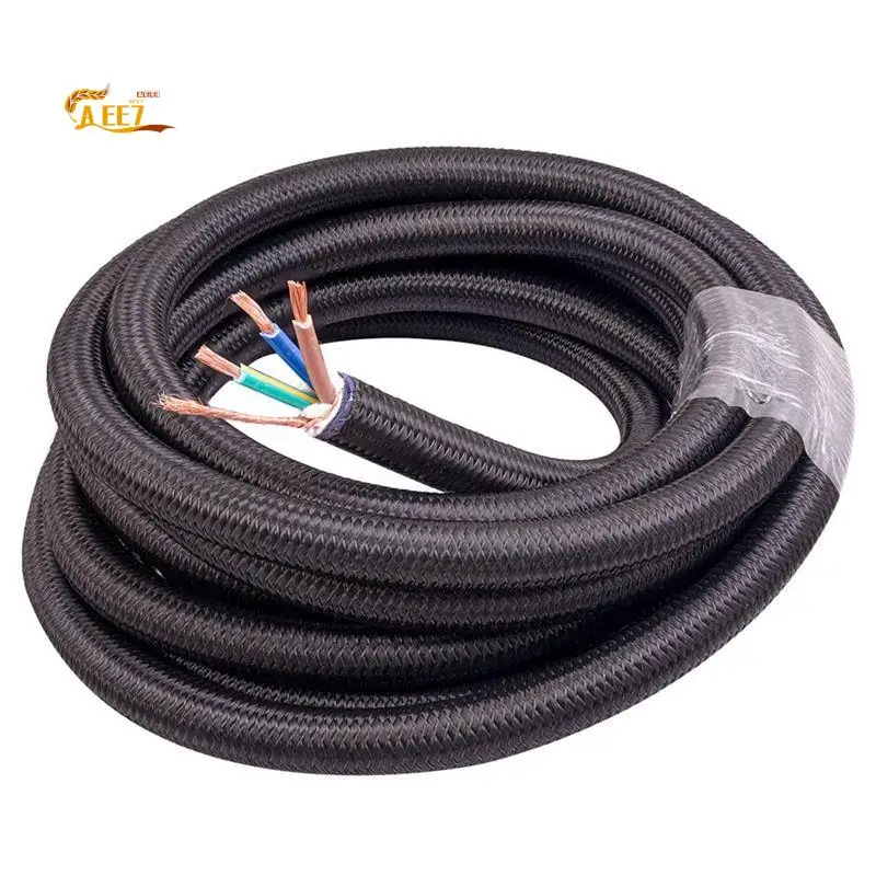AEE7-Audiophile 17Mm Hifi OCC Power Cable CD/IEC Player Amplifier AC Power Cord 6N DIY HIFI RCA XLR Bulk Power Cable