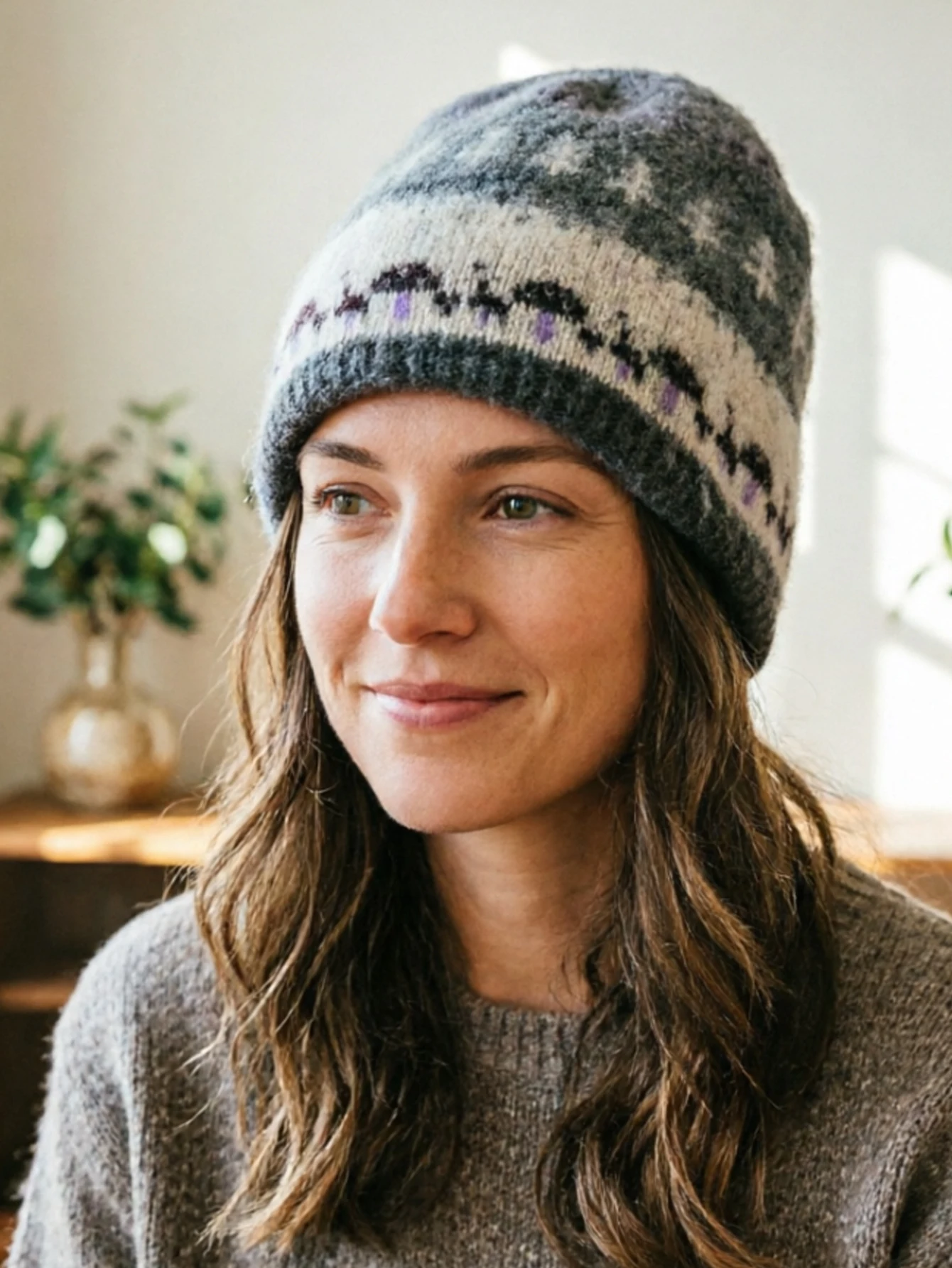 Winter Hat Pile Knitted Hat New Winter Big Head Circumference Versatile Warm Ear Protection Cold Hat