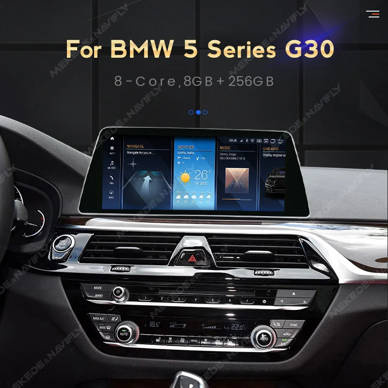 Android 13 BT Android all in one For BMW 5 Series G30 2018 EVO System Car Radio Multimedia Player Wireless Carplay Snapdragon680