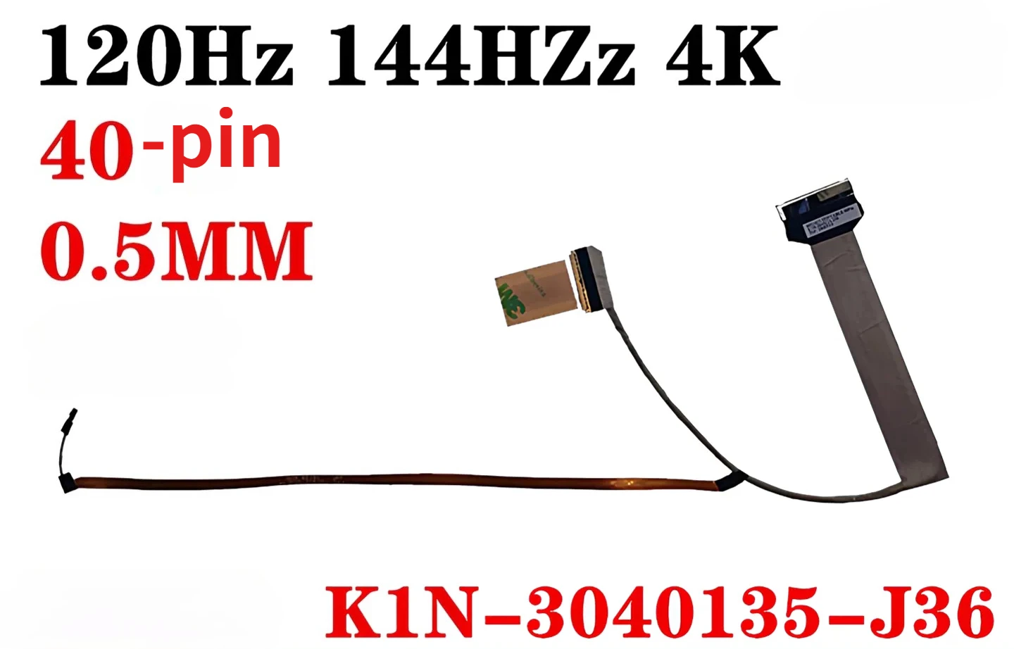 Brand New For MSI MS16U1 MS-16U4 GE65 Screen Cable 120Hz 144HZz 4K 3840 * 2160 Screen 0.5mm LCD Screen Cable K1N-3040135-J36