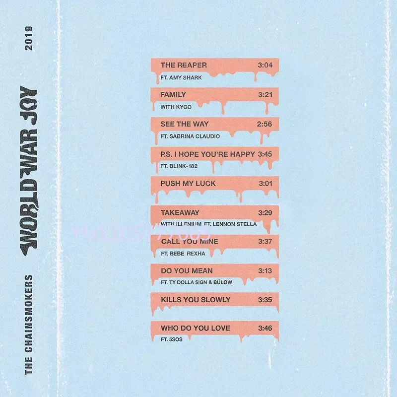 Le CD "World War Joy" de The Chainsmokers pour les fans de musique