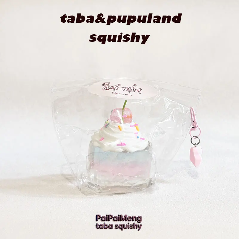 Фото 1 шт. красочная игрушка-сквиш ручной работы в виде пудинга, с кремовой текстурой, мягкая и удобная для снятия стресса, из пищевого силикона.