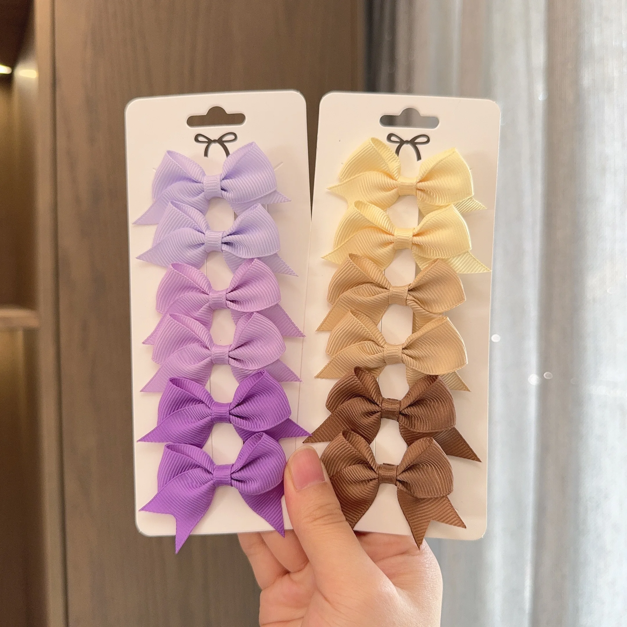 6 ชิ้น/เซ็ตใหม่น่ารักริบบิ้น Bowknot คลิปผมสําหรับเด็กทารก Handmade Bows Hairpin Barrettes Headwear เด็กอุปกรณ์เสริมผม