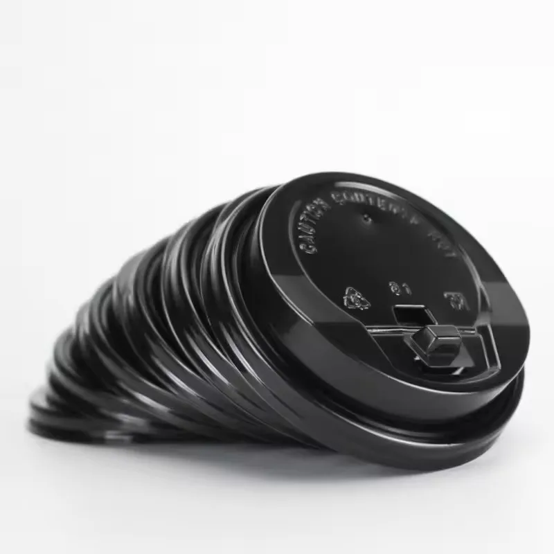 100pc Disposable Coffee Cup Flower Pattern Thick Paper Cups Hot Drinks Juice Beverage Packaging Cups Takeaway Packages with Lids