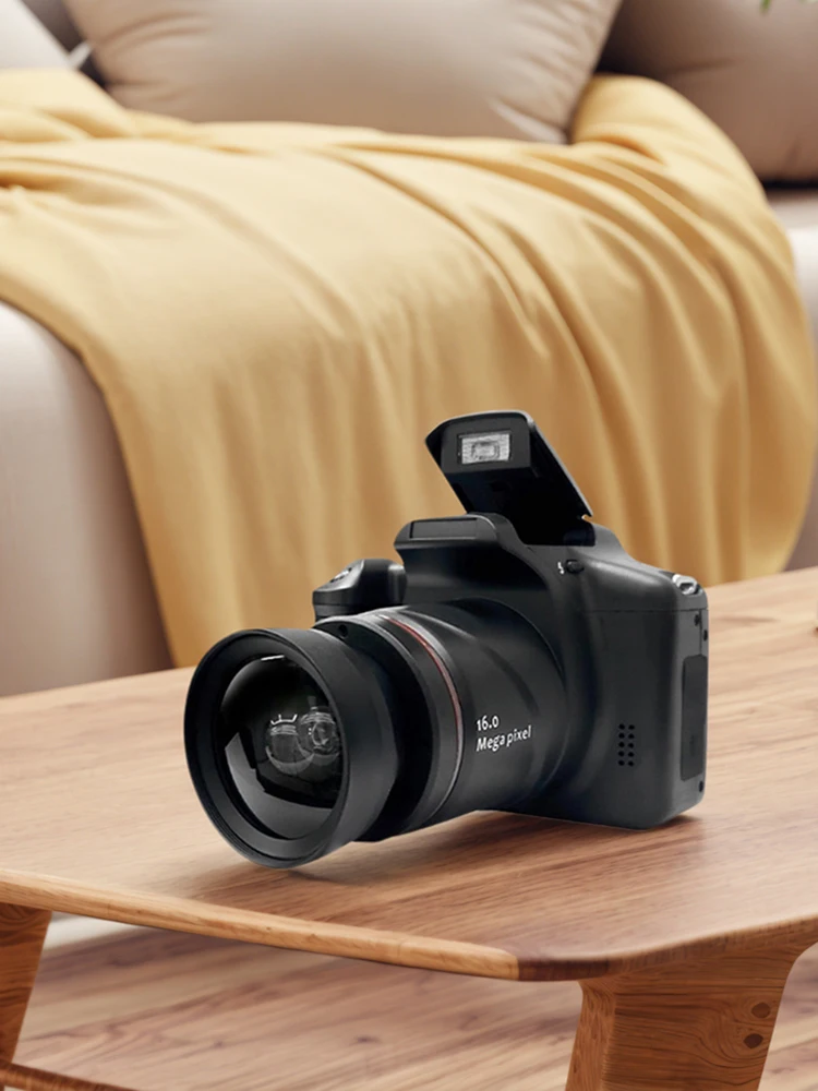 Câmera digital de 16MP com tela LCD de 2,4 polegadas Câmera de vlogging Gravador de vídeo com zoom digital 16X para fotografia e vídeo
