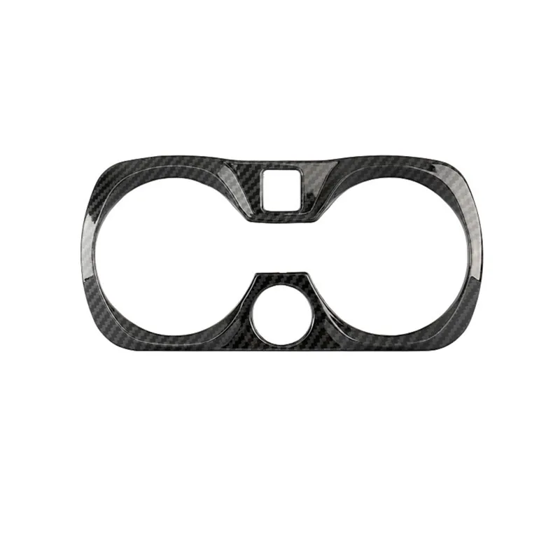 For 3 series i3 G20 G28 2020 2021 2022 2023 2024 Car Center Console Water Cup Holder Cover Trim Frame carbon fiber pattern