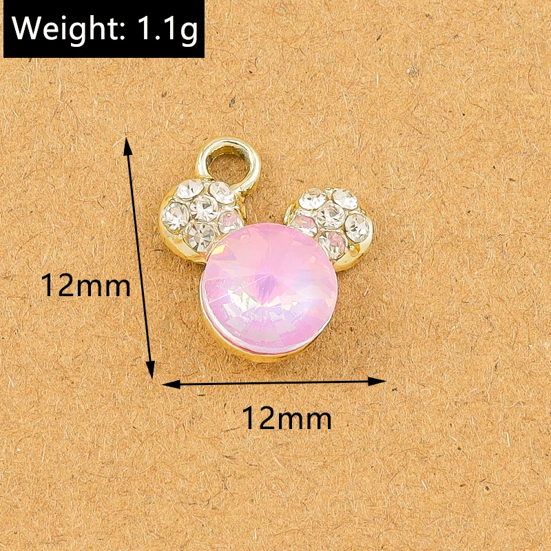 10 Stück 17*16mm Kristall CZ Bienen-Anhänger für Schmuckherstellung DIY Ohrringe Halskette Armband Zubehör – Detail 7