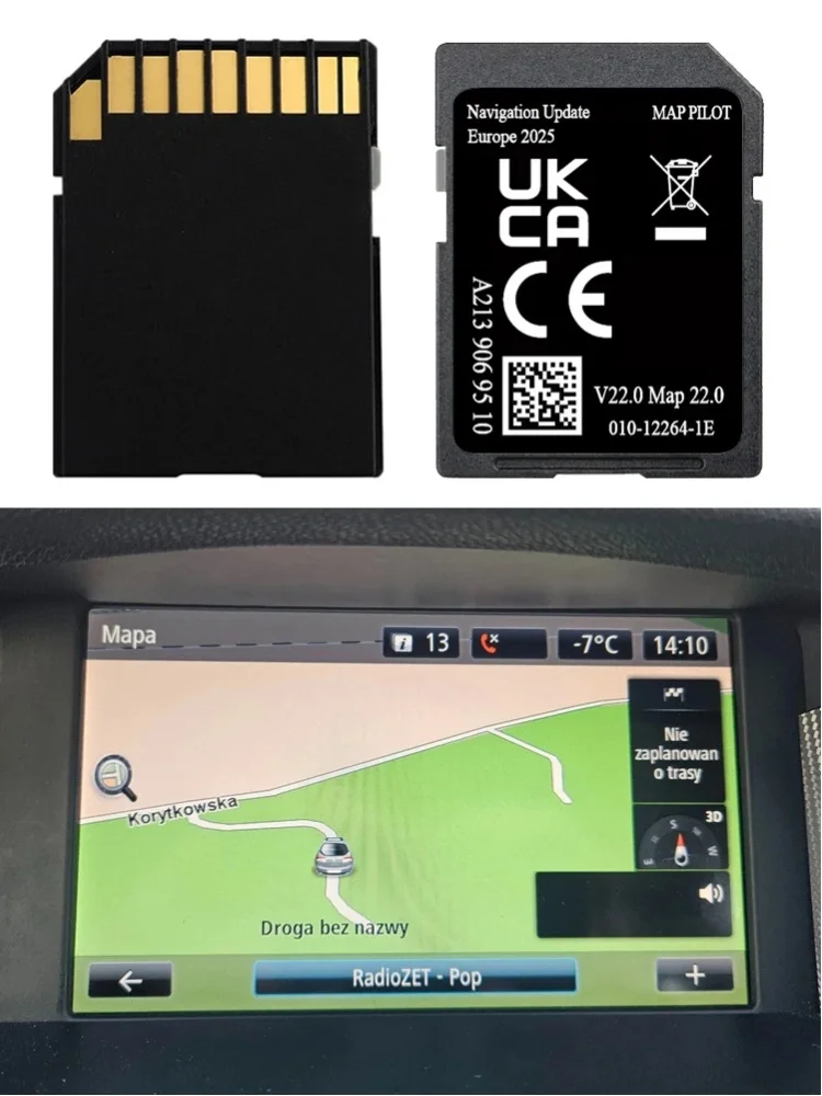 MAP PILOT 2026 SD-Karte für Mercedes GLC C E V X-Klasse A2139069510 W213 W447 W205 Auto Garmin Navigation Sat Navi Update Europakarten 32GB