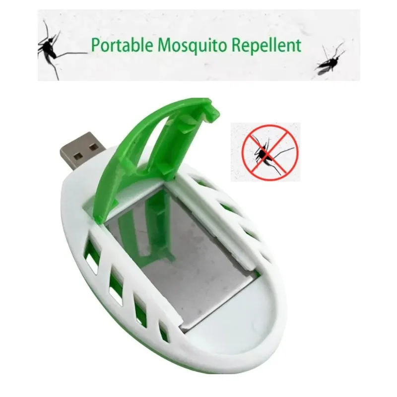 Repelente de Mosquitos Eléctrico, Calentador de Incienso USB, Mata Mosquitos para Exteriores
