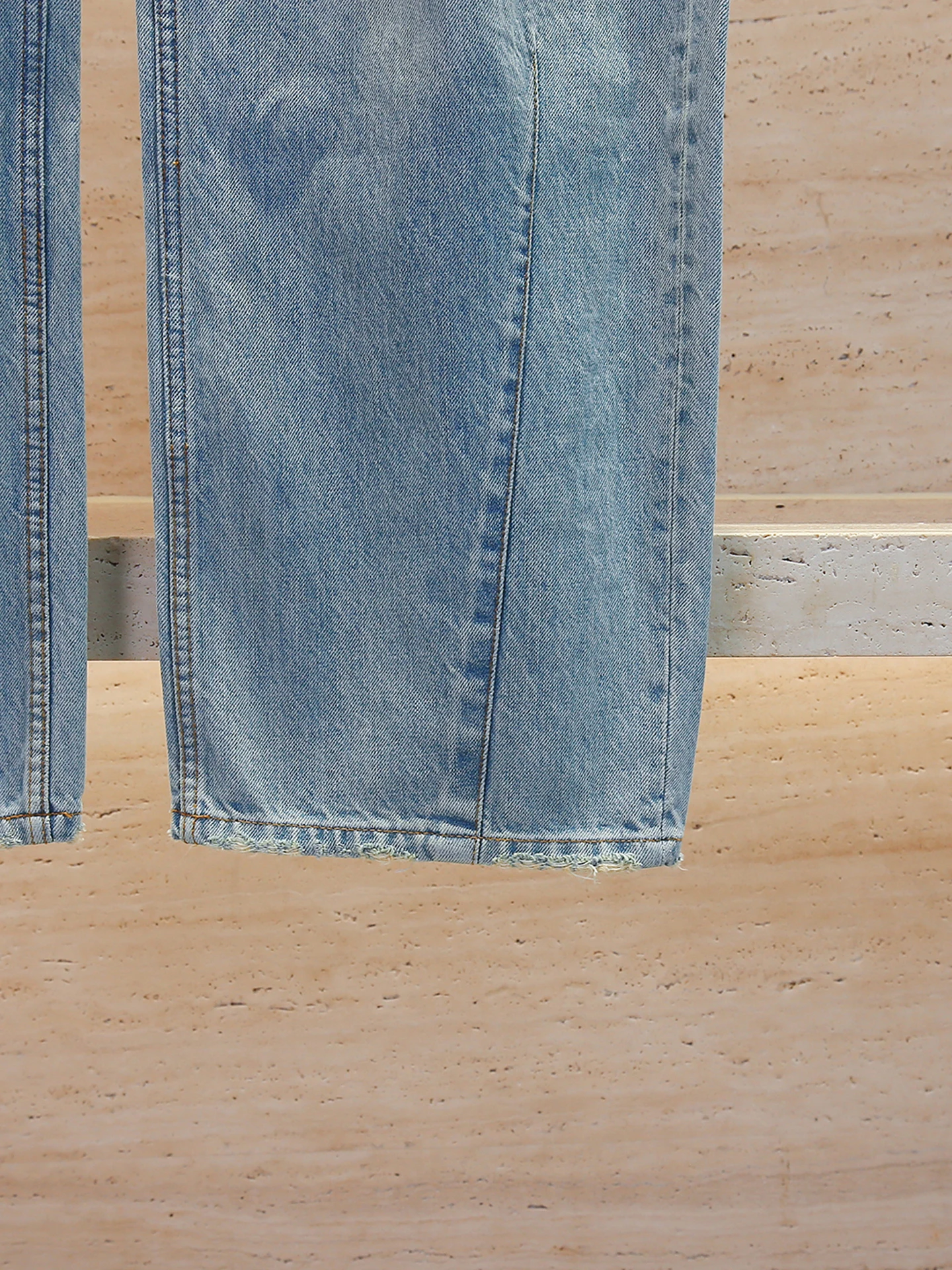 High-End Dames Denim Wijde Pijpen Broek Zware Versiering Taille Ontwerp Casual Sle Hoge Taille Rits Blauwe Kleur