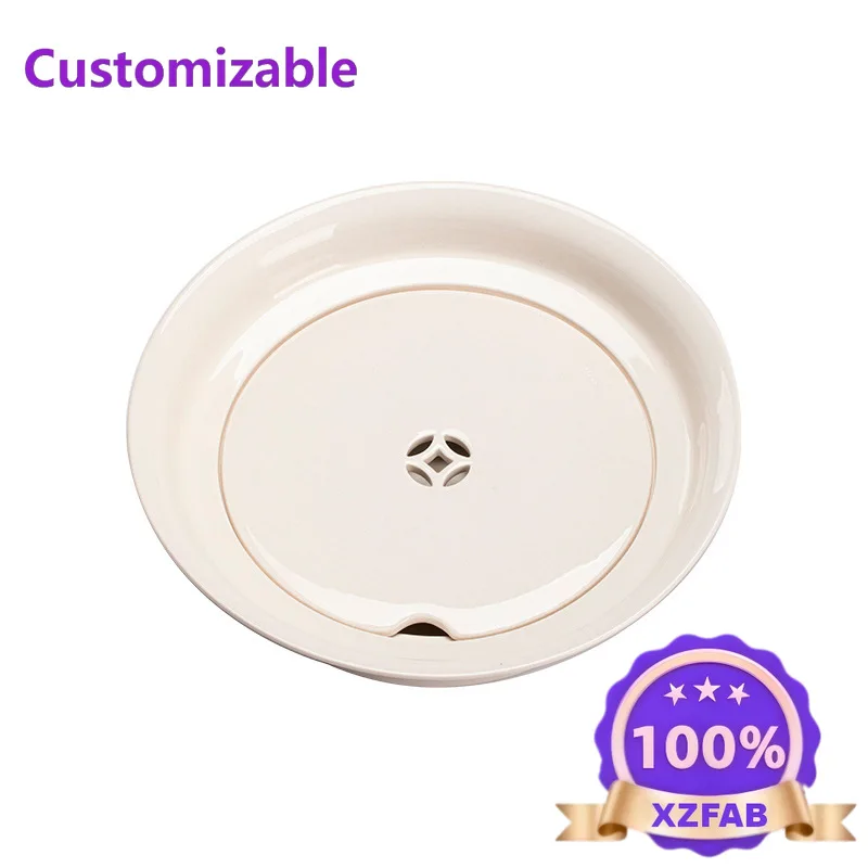 Factory Direct 2026 Plant Ash Tea Tray Large Household Water Storage Tea Tray Handmade Ceramic Double-layer Dry Brewing Table Te