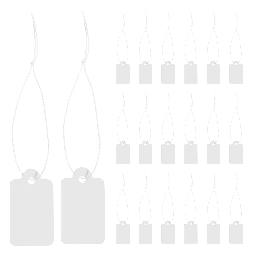 

1000Pcs Elegant Jewelry Marking Tags with String Handwriting Friendly for Weddings Parties Gifts Jewelry Tags Paper Tag