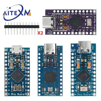 Pro Micro ATMEGA32U4 5V/16MHZ moduł z bootloader dla arduino MINI USB/Micro USB z 2 wiersz głowica pinowa dla arduino