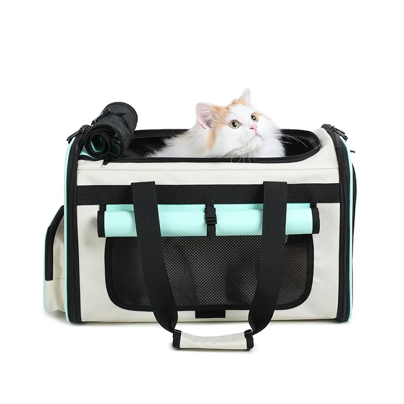 

Cat Carrier Pet Dog Travel Carrier Soft-Sided Cat Bag Airline Approved Foldable Cat Carrier Dog Carrier for Dogs and Cats