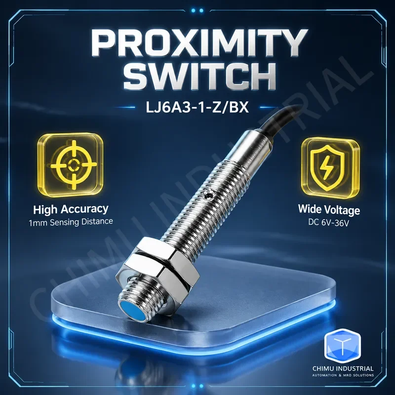 【CHIMU INDUSTRIAL】 for LJ6A3-1-Z/BX/AX/BY/AY/EX/DX Metal Proximity Switch Threaded DC Sensor