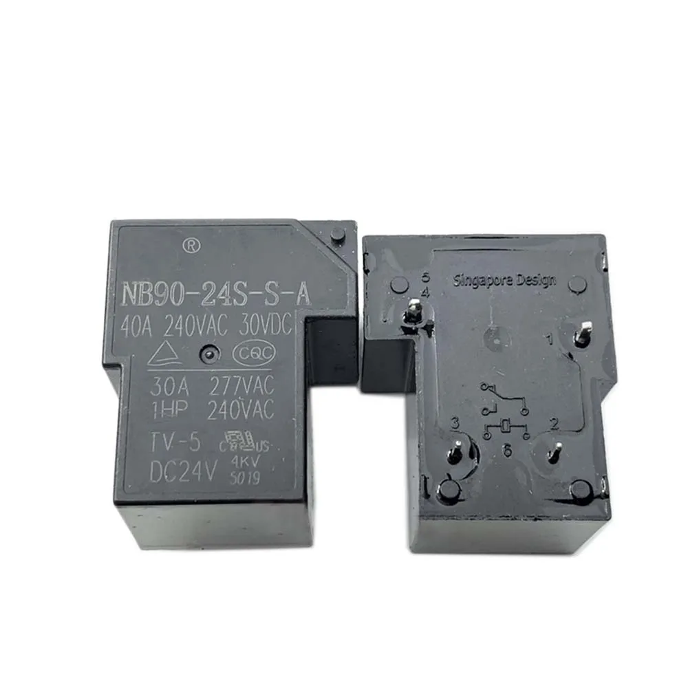 5PCS 100%New relay NB90-24S-C-A NB90-24S-S-A NB90 24S C A 24VDC 40A 4PIN Auto welding machine shredder high power relay