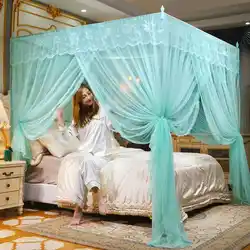 3 Doors Four Corner Mosquito Net Canopy Mosquito Netting For Double Bed Mosquito Repellent Tent Insect Reject Canopy Bed Curtain