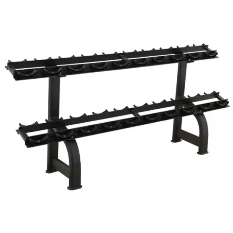 

2-Tier Dumbbell Storage Rack With Accessory Support Stable Metal Bracket For Gym Fitness And Home Workout Equipment Best Choice