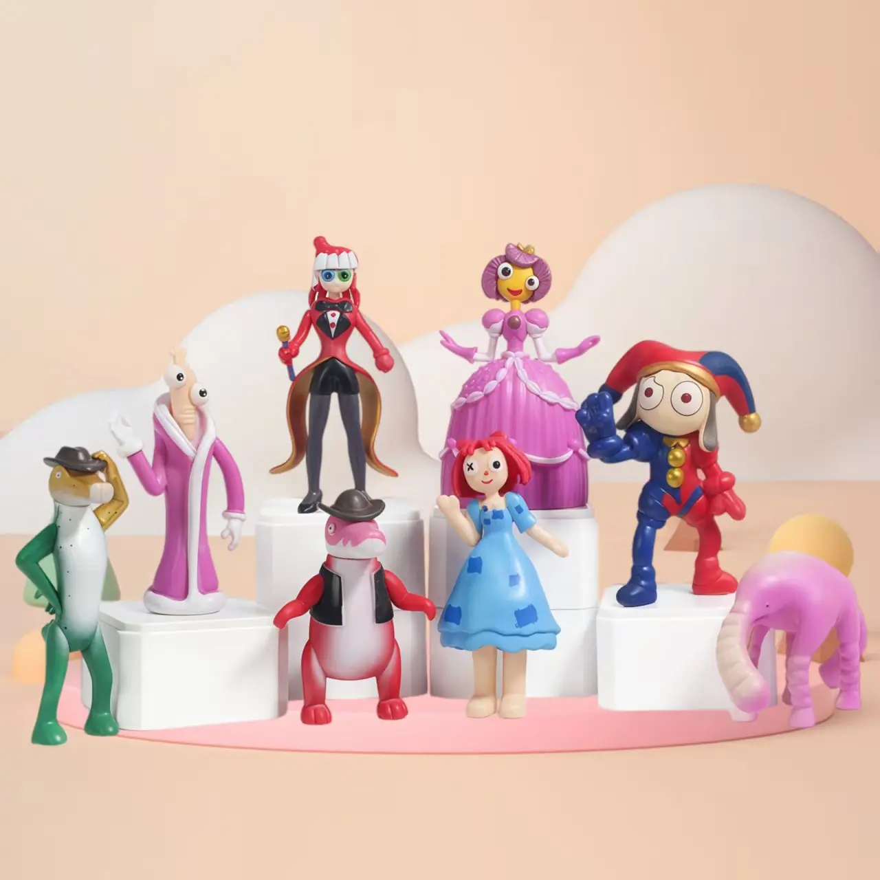 Figura de Personajes de Anime del Increíble Circo Digital, Modelo GK de PVC, Figura del Increíble Circo Digital para Niños, Regalo de Navidad