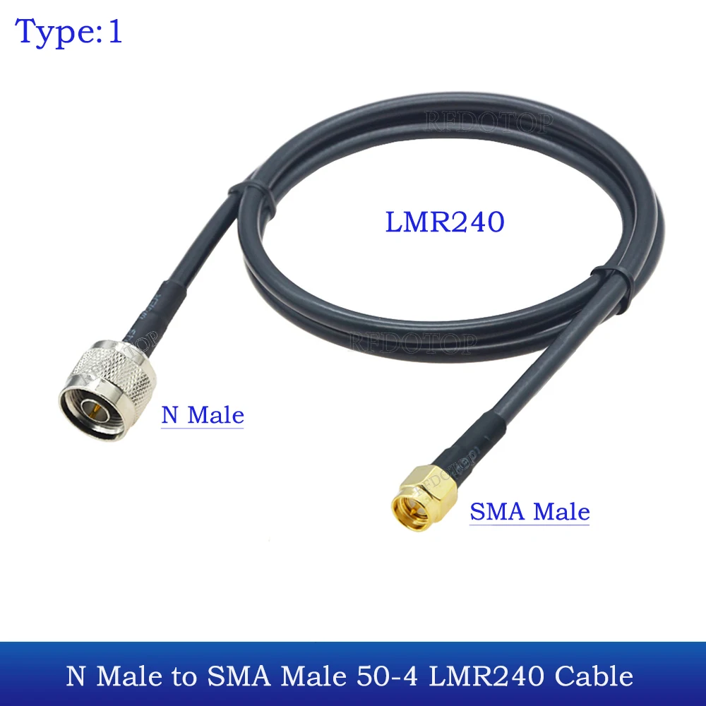 LMR240 Cable SMA Male/Female to N Male/Female Connector 50-4 SMA to N RF Coaxial Cable Pigtail Jumper 4G 5G LTE Extension Cord