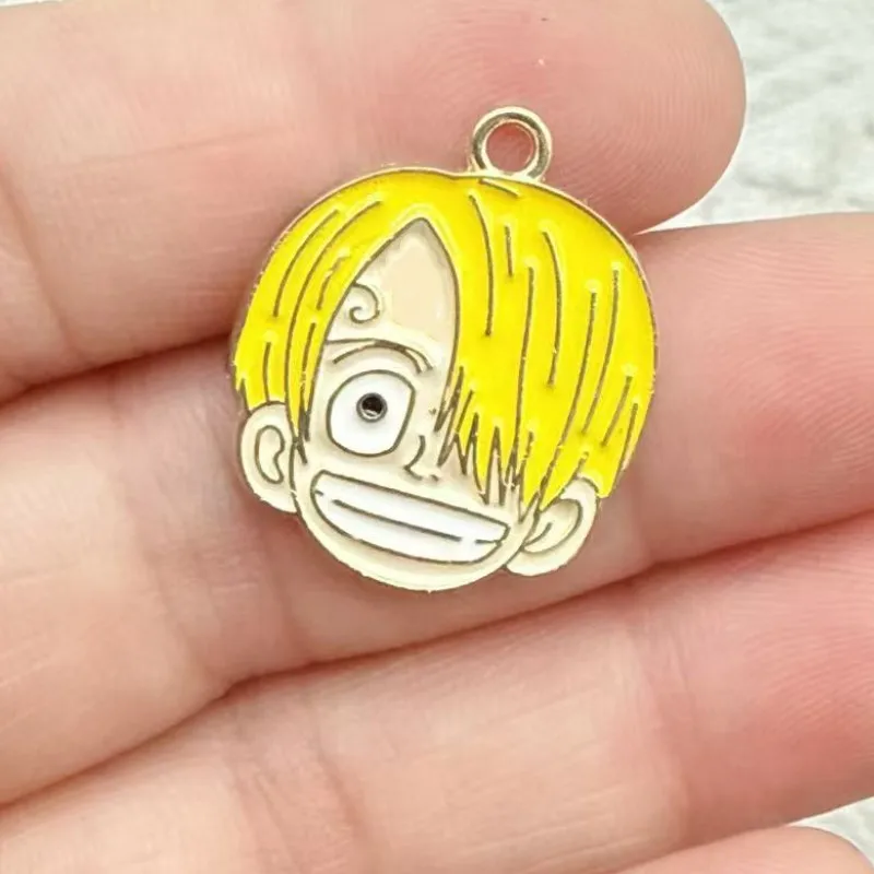 10Pcs ONE PIECE Cute Luffy, Roronoa Zoro Anime Alloy Keychain DIY Backpack Accessories Cute Keyring Gift for Fans - view 5