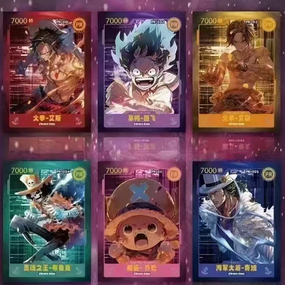 New Anime One Piece Collection Cards SSp Trading Tcg Ccg Game rufy Booster Box carte da gioco regalo di compleanno per bambini