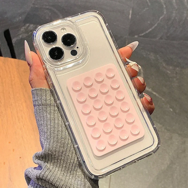 3D Suction Cup Anti-fall Phone Case For Redmi Note 10 13 14 Pro Plus 5G 12 13 13C 11 12 4G Soft TPU Protection Shockproof Cover
