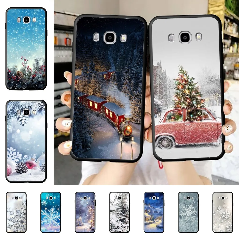 Winter snow Merry Christmas Phone Case For Samsung J 7 plus 7core J7 neo J6 plus prime J6 J4 J5 Mobile Cover