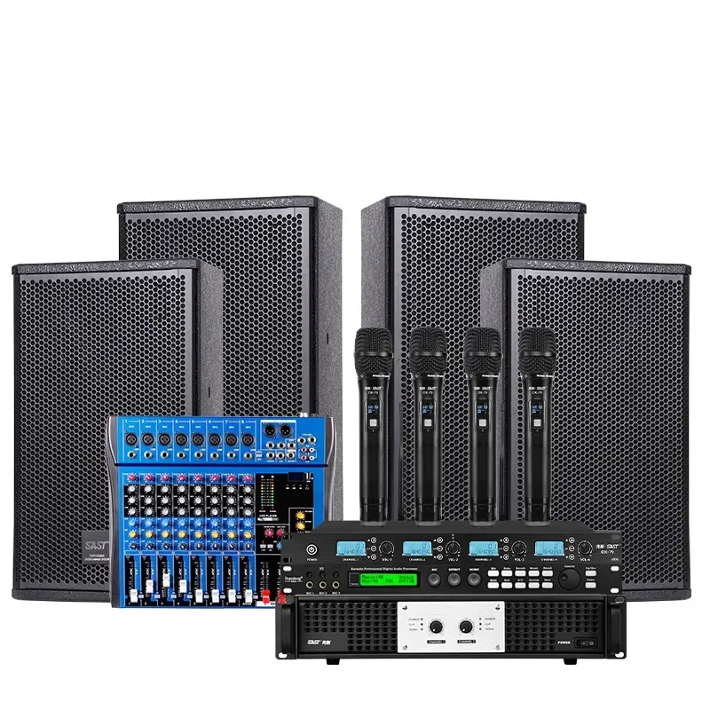 

Professional large-scale stage audio set, high-power post-amplifier, special speakers for conference training