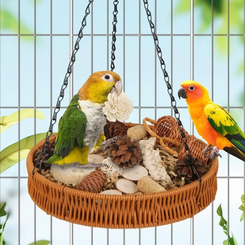 Bird Foraging Toy Parrot Shredding Chewing Toy for Beak Grinding