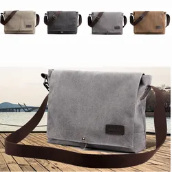 New Men Canvas Crossbody Shoulder Messenger Bags Man New Fashion Cross Body Bag Casual Solid Multi Function Portable Male Bag 가방