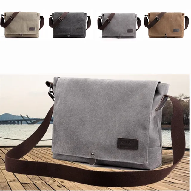 Nowe męskie płócienne torby torba kurierska na ramię typu Crossbody Man New Fashion torba Crossbody casualowe solidne wielofunkcyjne przenośne torba męska 가유
