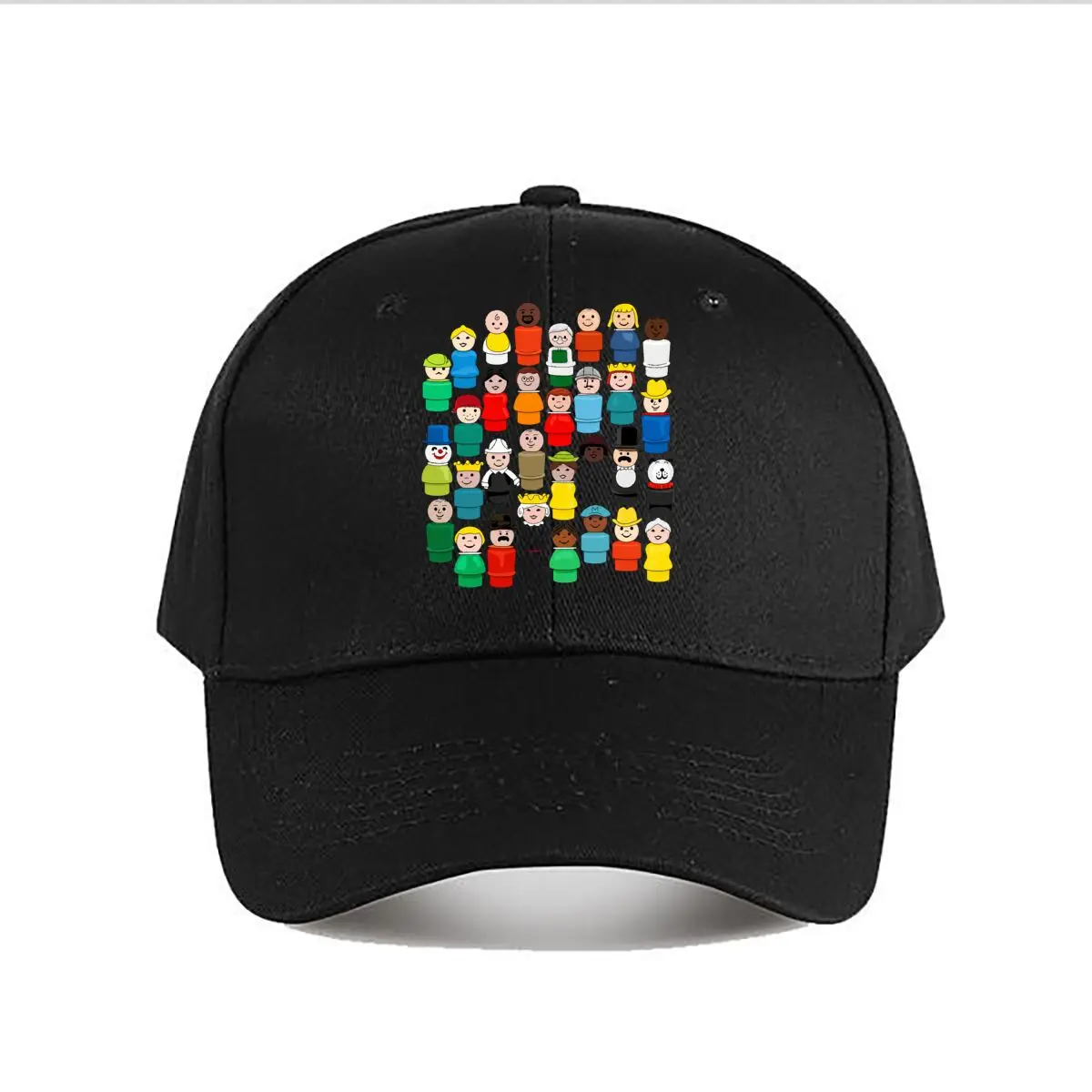 Casquette de baseball fantaisie avec figurines de poupées, personnages de travailleurs communautaires et ensemble familial, pour hommes et femmes, pour le sport et les activités de plein air
