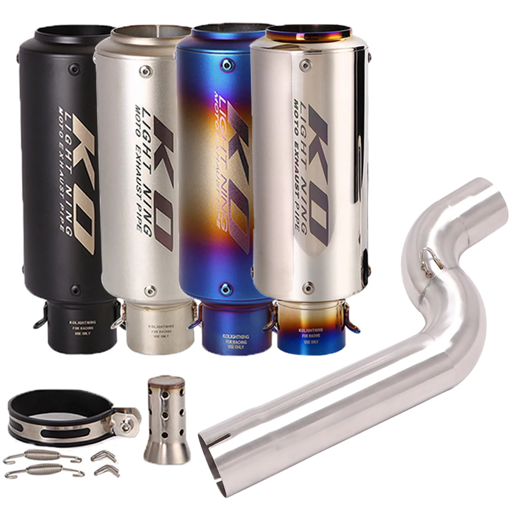 

Глушитель выхлопной трубы мотоцикла из нержавеющей стали Escape Moto модифицированная труба среднего звена без шнуровки для BMW F900R F900XR 2020-2025