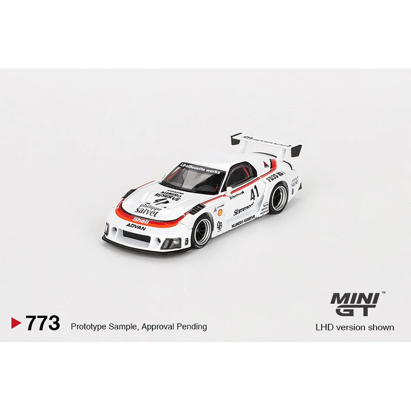 PreSale MINIGT 773 1:64 LBWK RX7 LB Super Silhouette #41 Numero Reserve Diecast Diorama Model Collection Miniature Toys