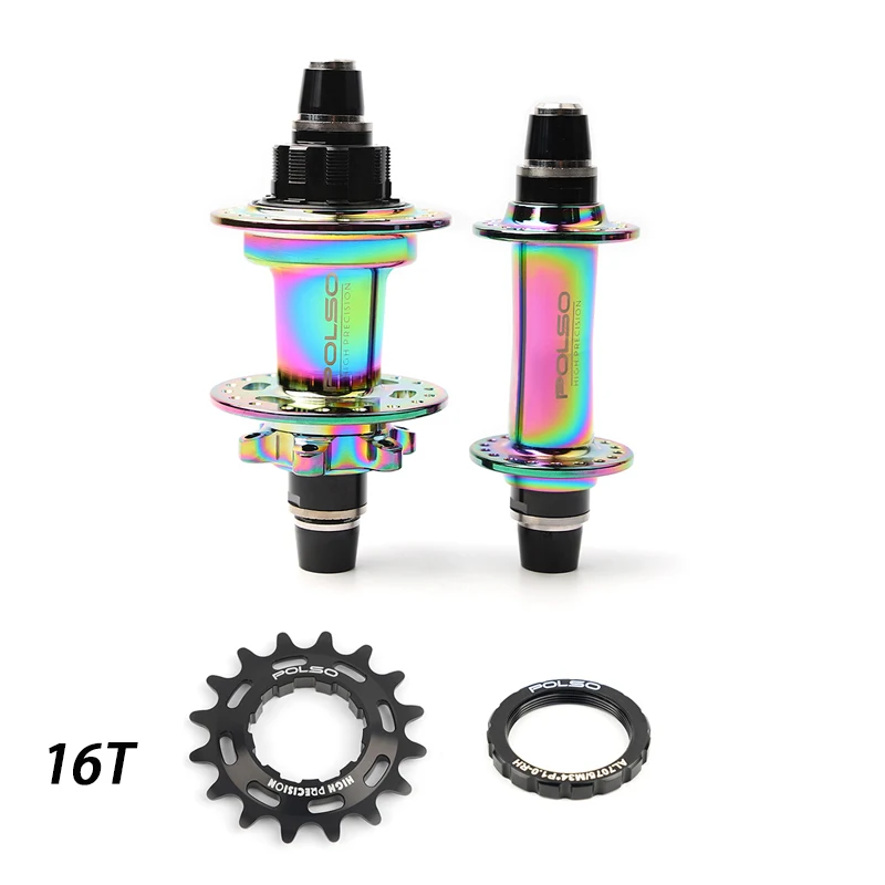 POLSO BH017 BMX Bike Racing Hub 100x3/8 110x3/8 36H BMX Hubs 16T AL7075 Cog Bicycle Parts