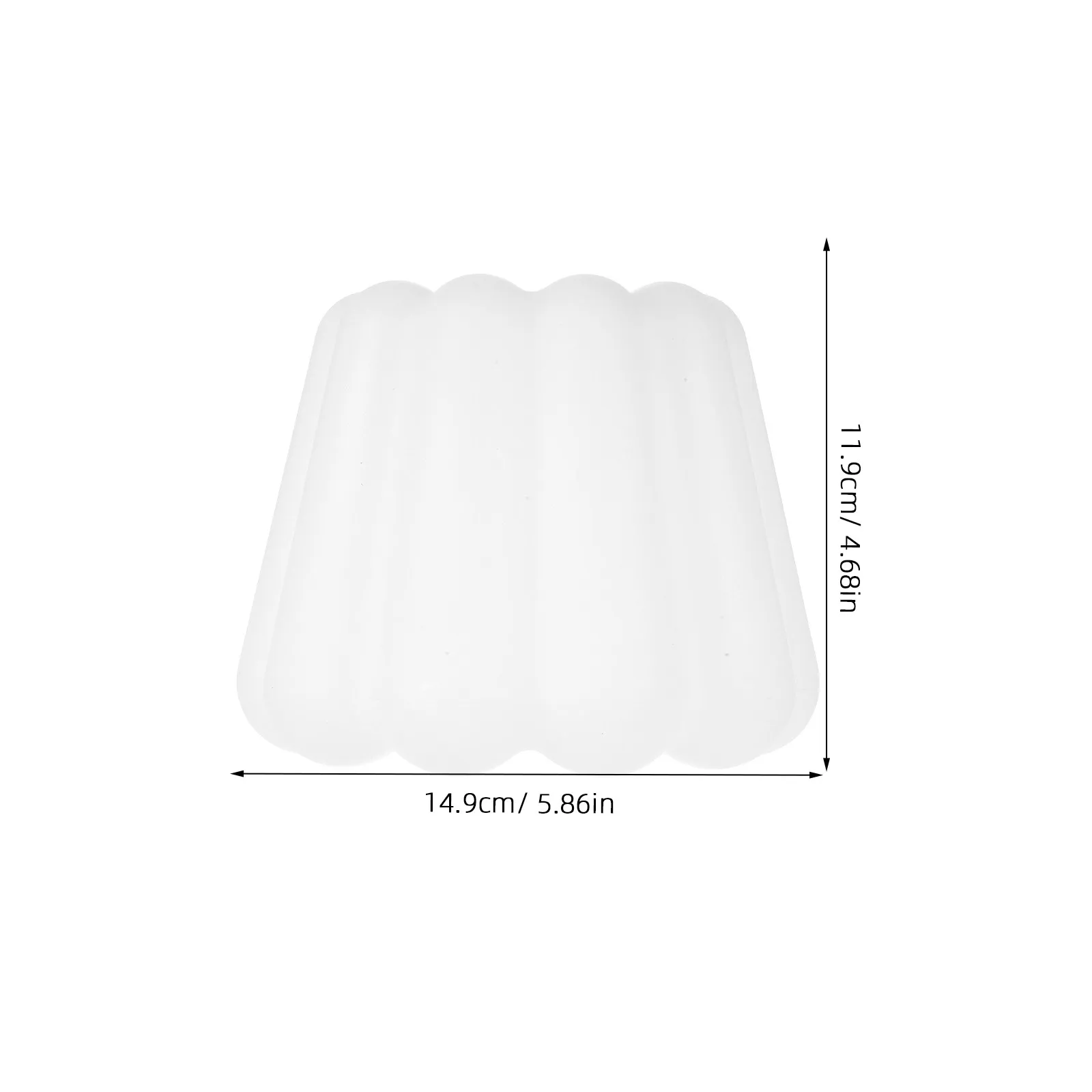 White Acrylic Pudding Shape Lampshade for G9 Metal Base Compatible with Table Lamp Chandelier Pendant Ceiling Fan Light Fixture