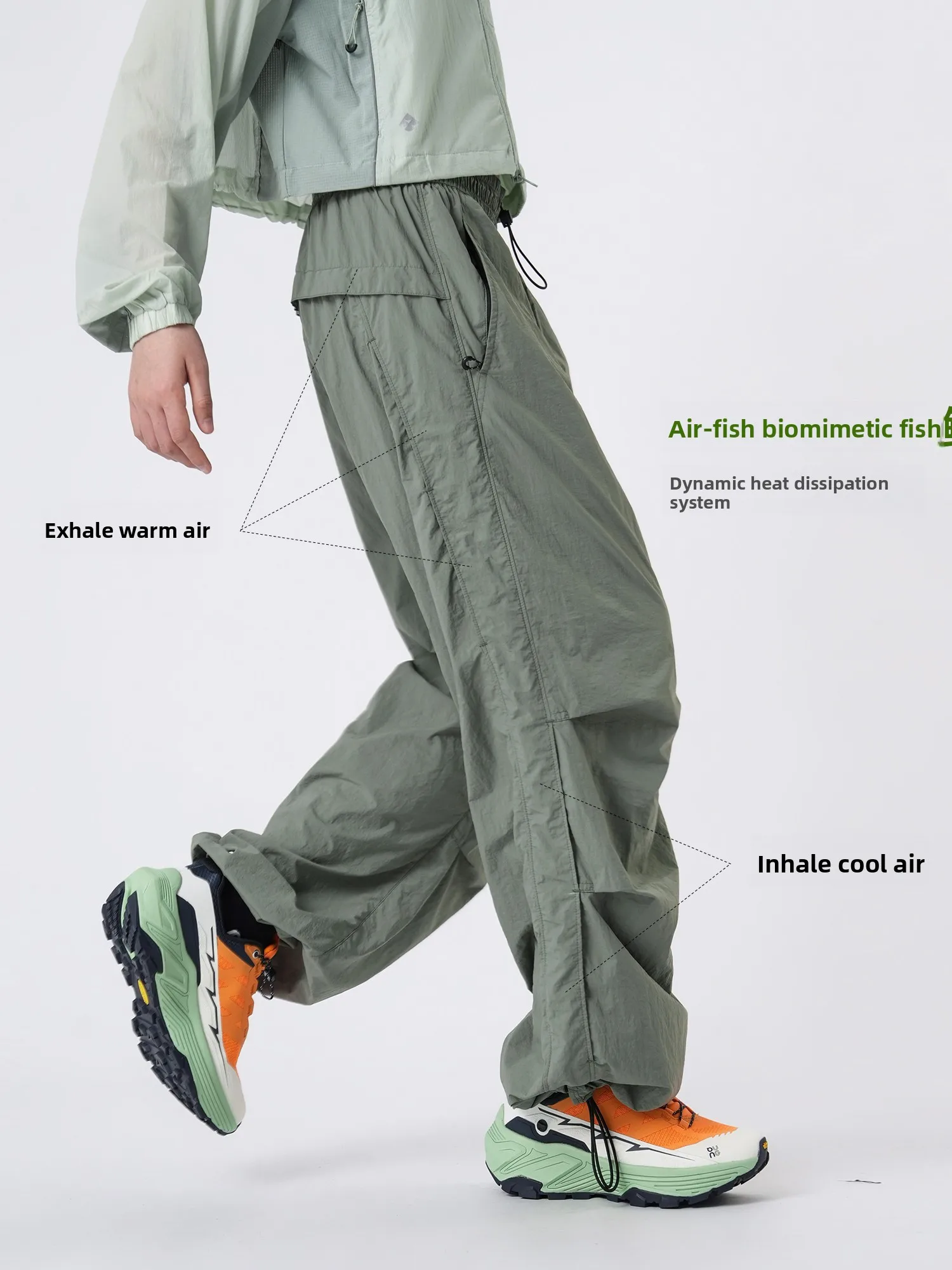 

Ultra-Thin Quick-Dry Outdoor Nylon Casual Paratrooper Pants Men Women Summer Breathable Cool Feeling Leisure Urban Style