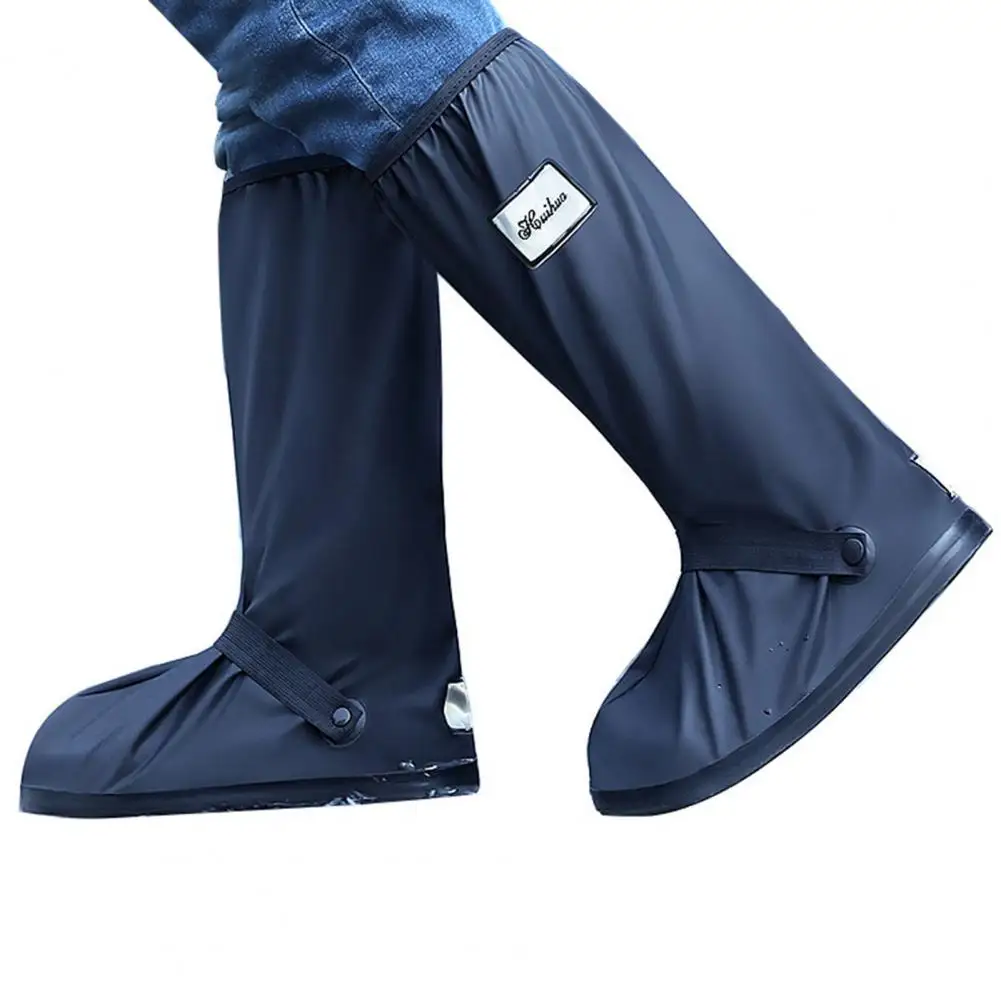 Rain Boots Covers Waterproof Rain Shoe Covers with Anti-slip Adhesive Tape Smooth Zipper Durable Outdoor for Men for Wet