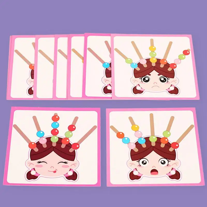 الخشب جلد حبة لعبة اللون التراص لعبة التعرف على الألوان لعبة للمهارات الحركية الدقيقة الجذعية لعب لصبي فتاة الأعمار 3